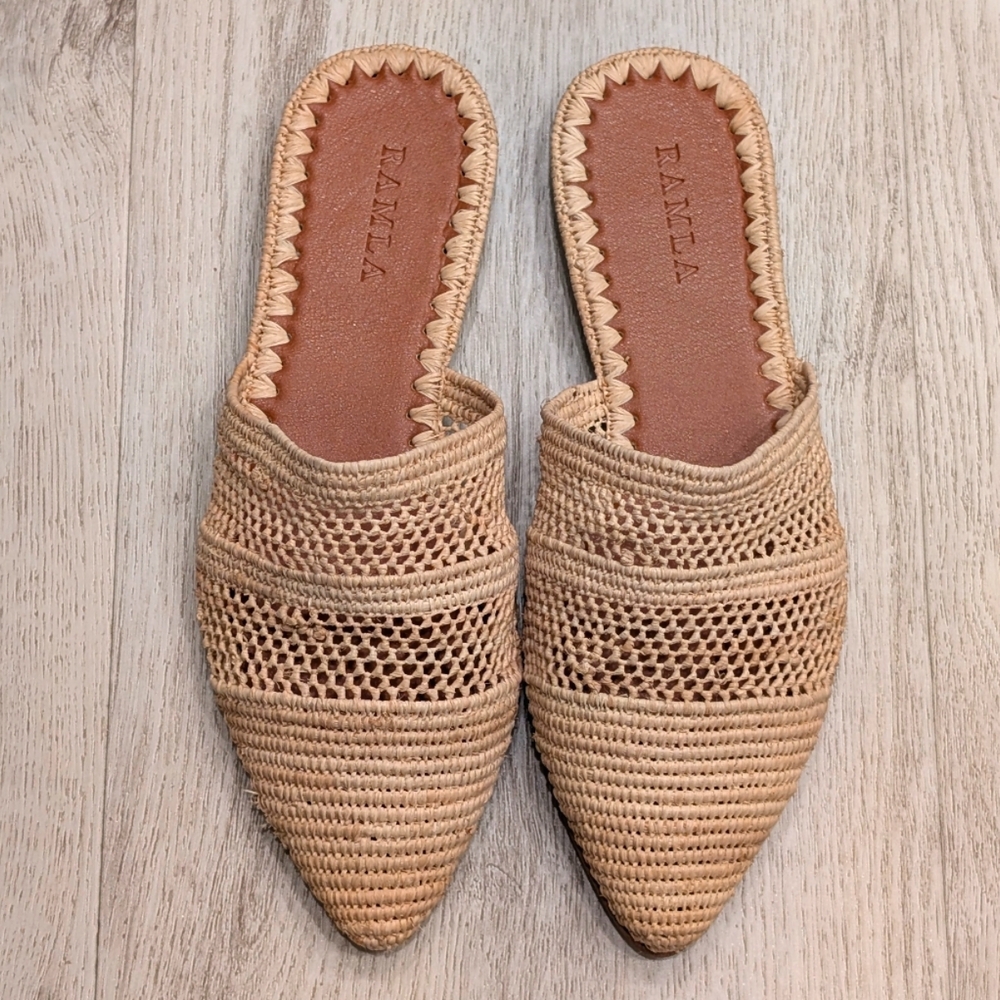 RAMLA Woven Slip-On Mules Size 36 NWOT